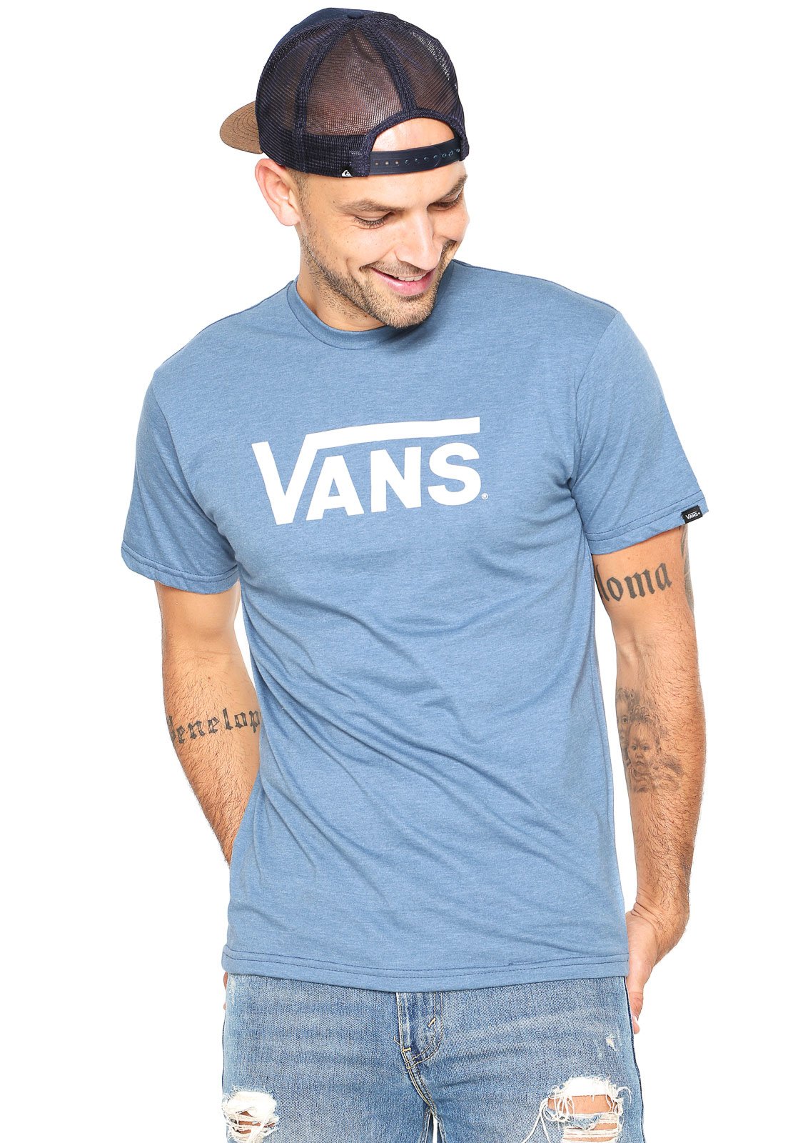 camisetas vans azul